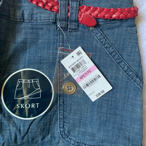 Woven Skort Karen Scott #1043 - Picture 4 of 6